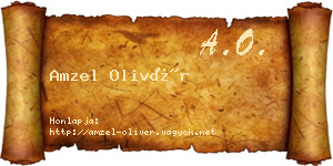 Amzel Olivér névjegykártya